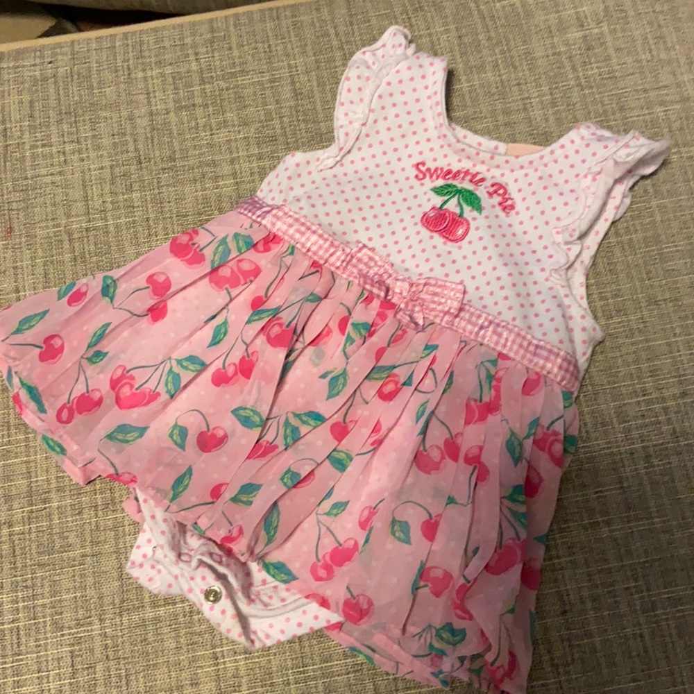 Cherry print dress